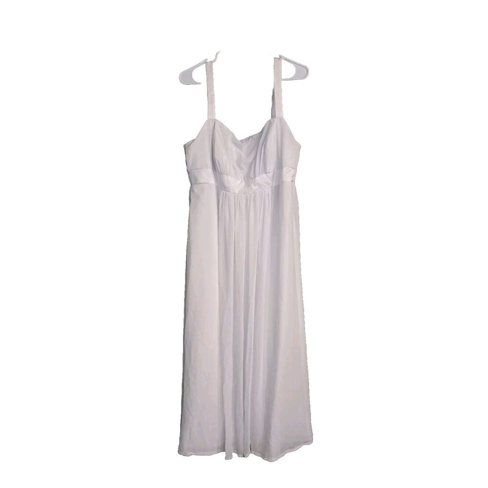Alfred Angelo Womens Wedding Reception Dress Mini With Straps Formal Ivory L/XL